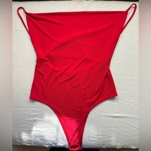Red Bodysuit Top